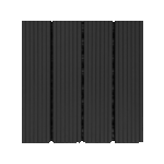 Grey 4-Slat Composite Deck Tiles
