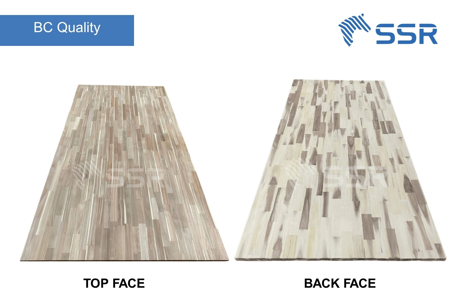 BC quality acacia finger joint wood board