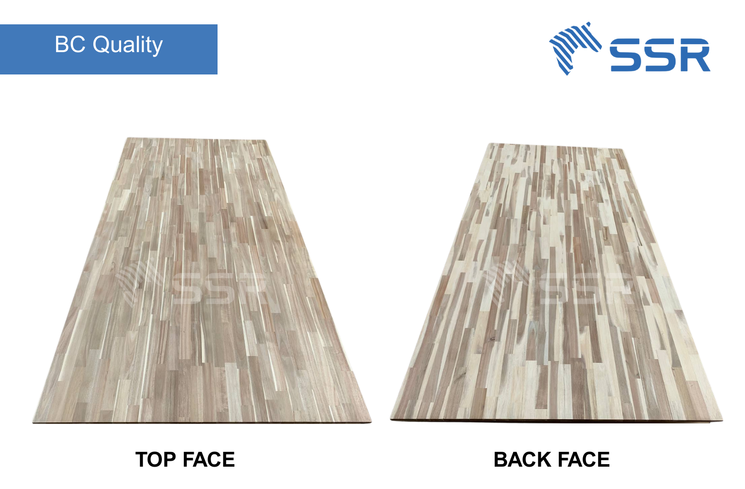 BC quality acacia finger joint wood board