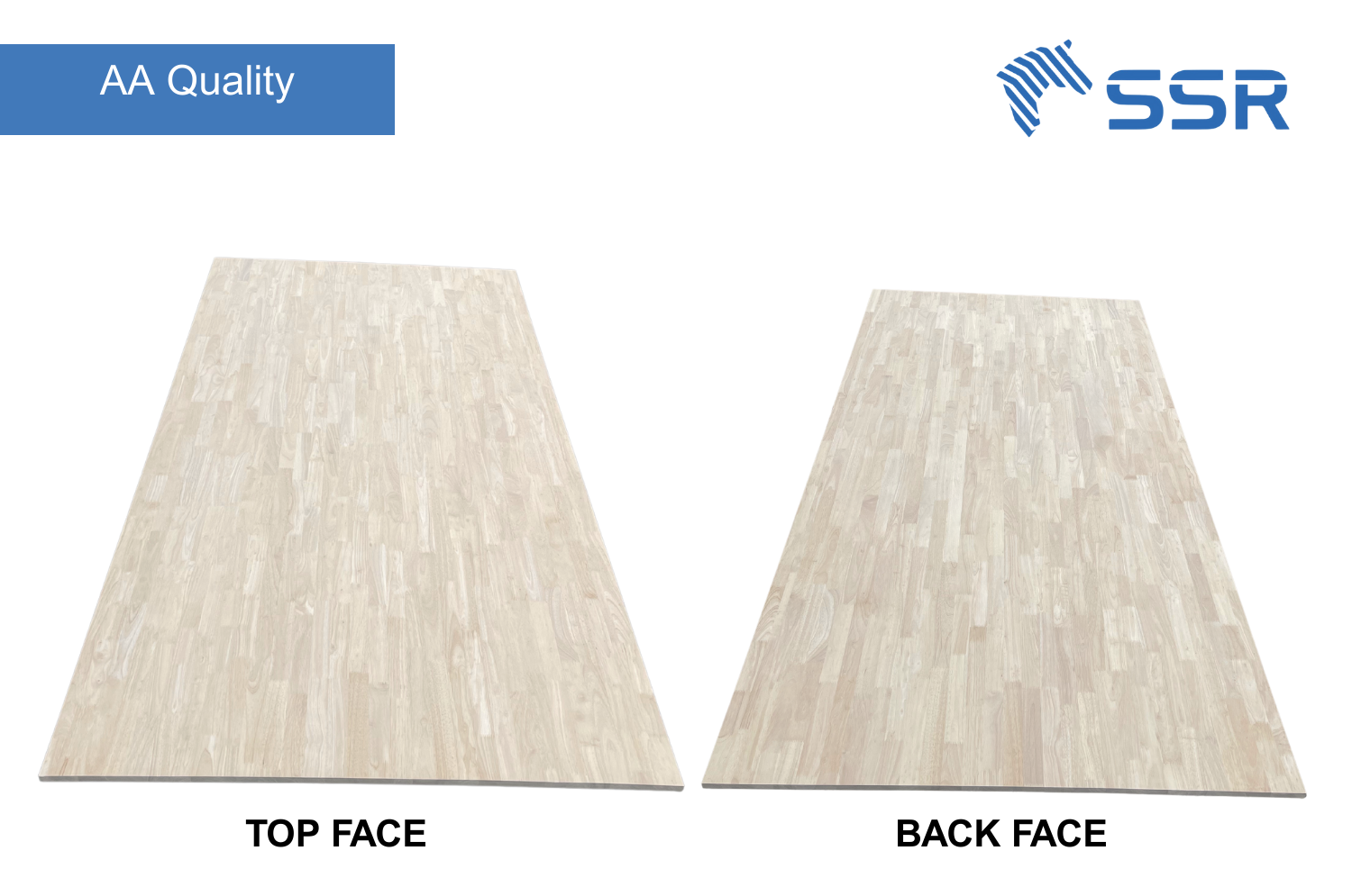 AA quality rubber finger joint wood board