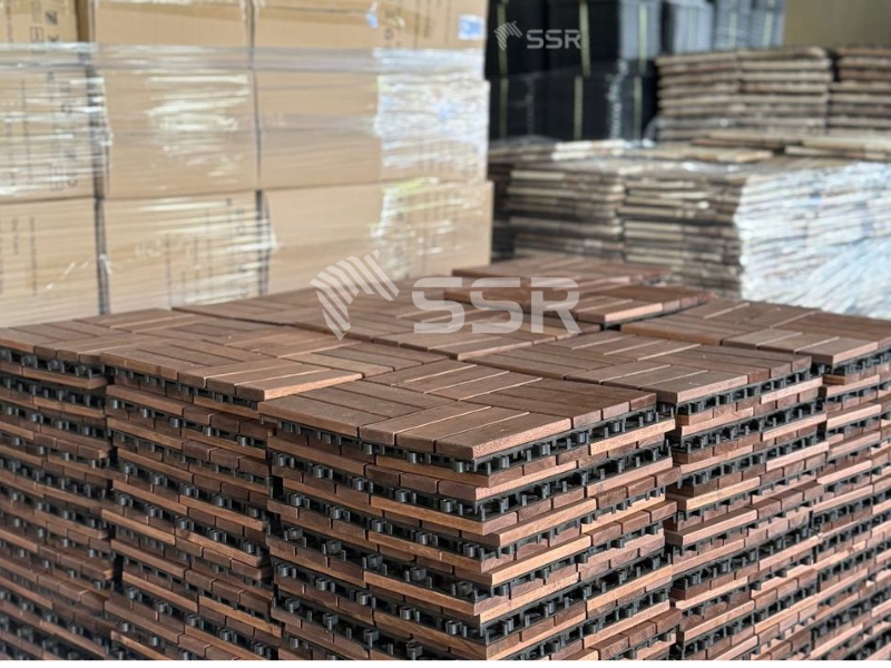 acacia wood decking tiles