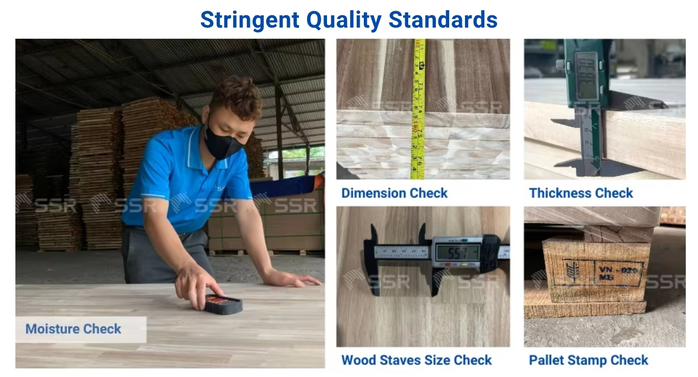 Top Quality Acacia Edge Glued Countertop Made In Vietnam​