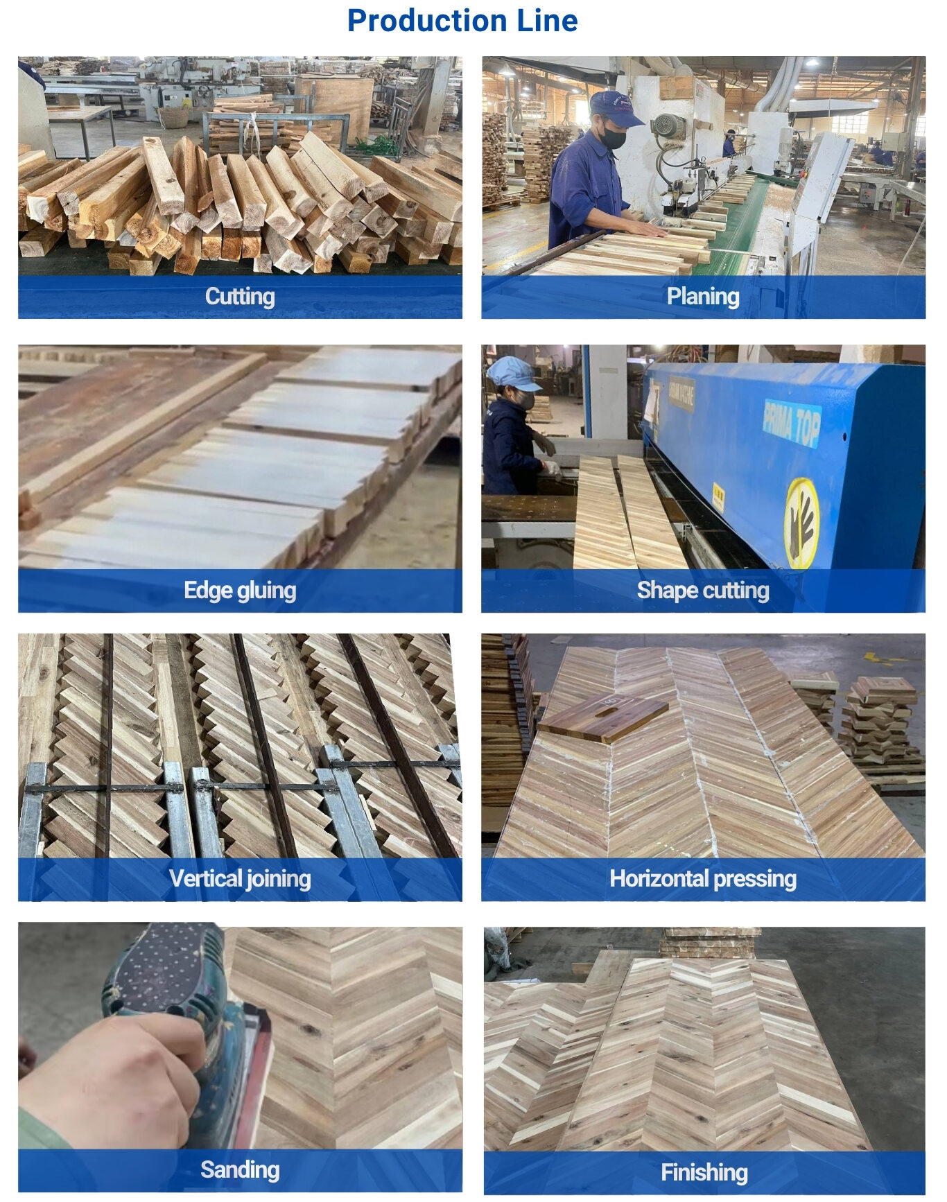 [Good Promotion] Acacia Chevron Countertop Made In Vietnam