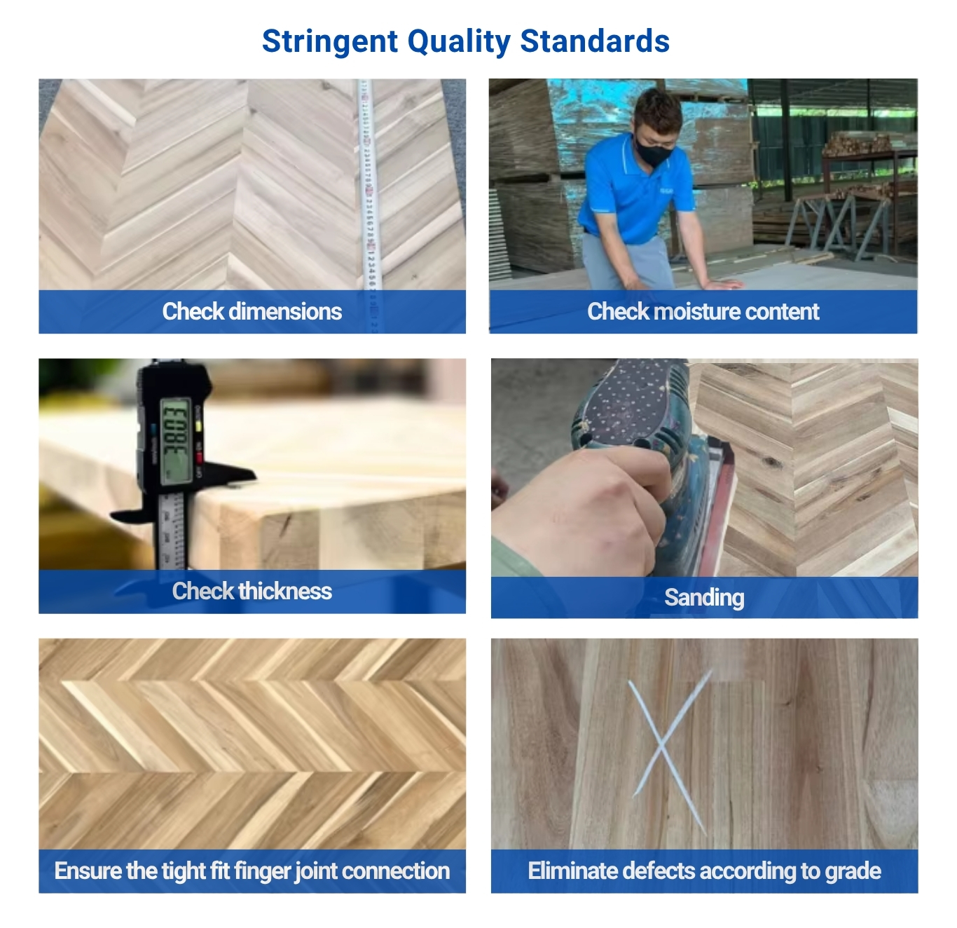 [Good Promotion] Acacia Chevron Countertop Made In Vietnam