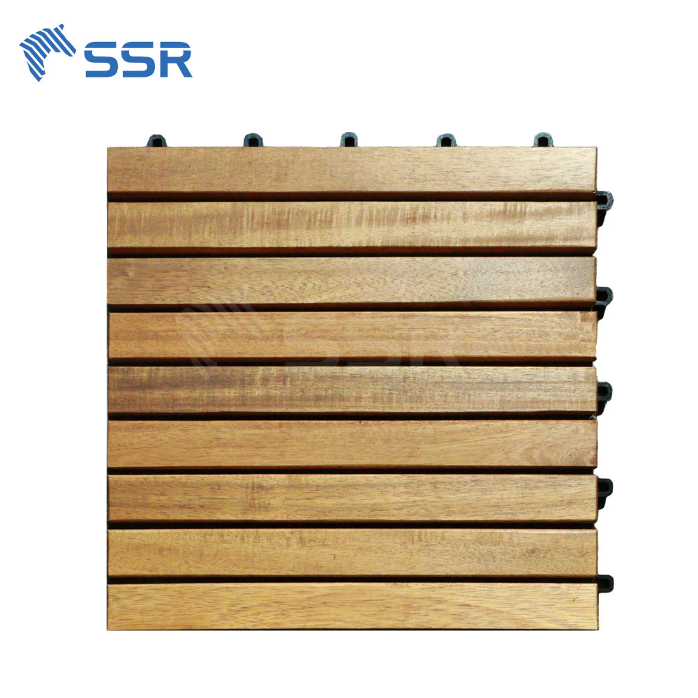 (Hot Trend 2025) 9 – Slat Acacia Wood Decking Tiles