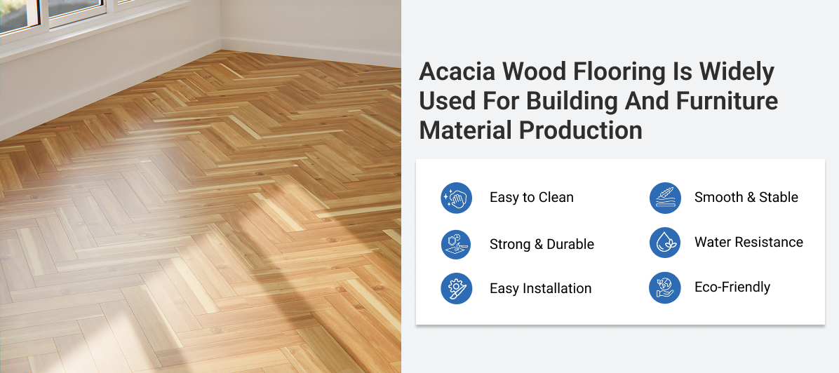 (100% Natural) Acacia Wood Flooring Made In Vietnam
