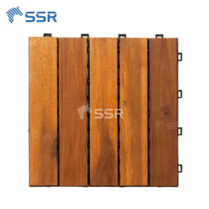 5 slats acacia wood decking tiles 1