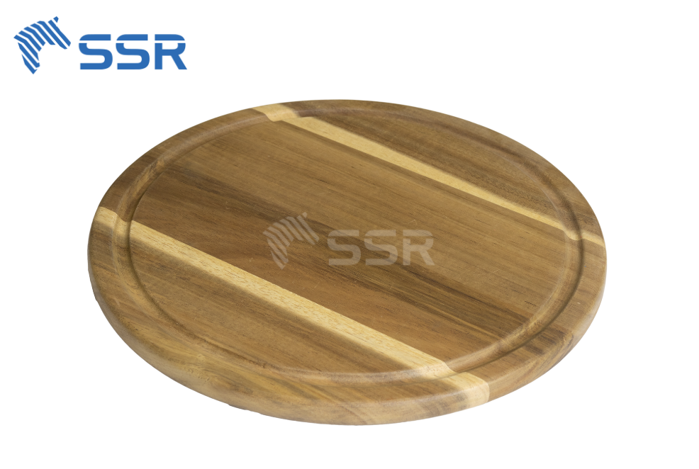 Acacia Wood Round Cutting Board CBT01 7