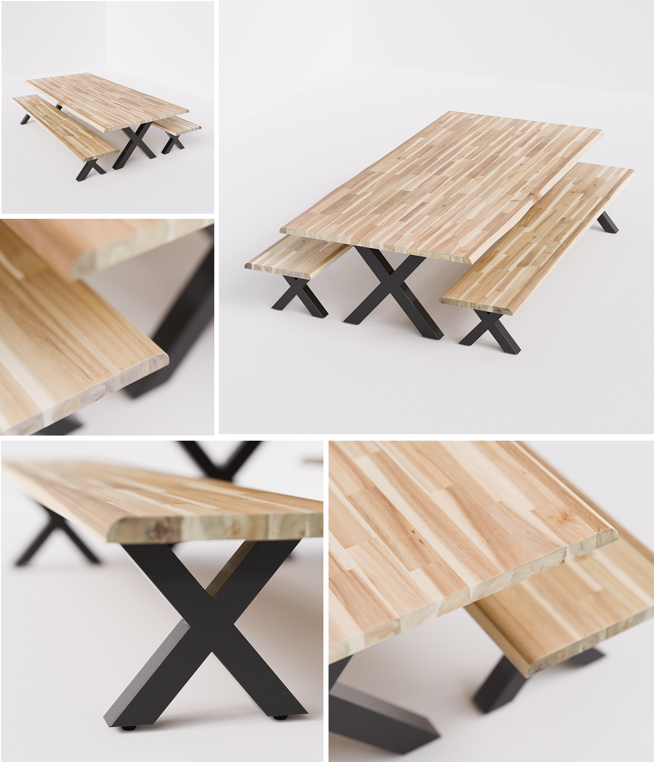 Acacia Butcher Block Countertop With Live Edge​​ Manufacturer