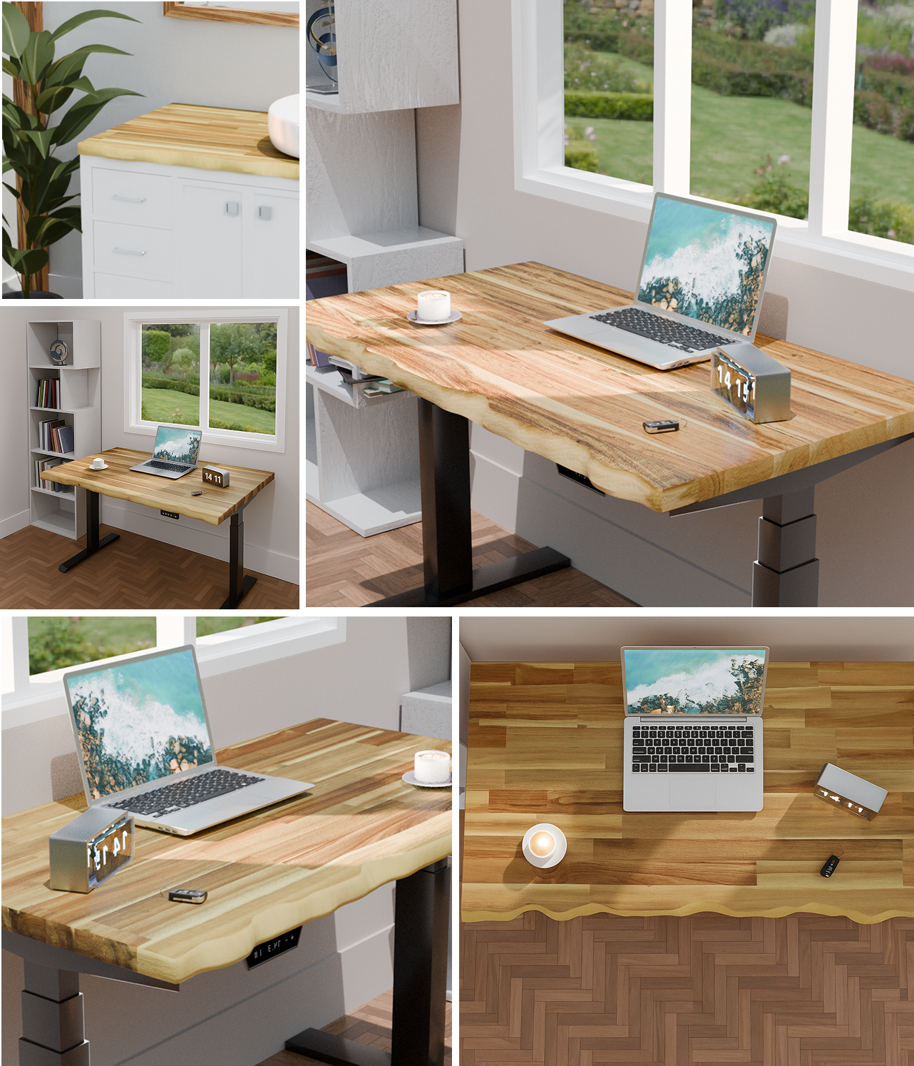 Acacia Butcher Block Countertop With Live Edge​​ Manufacturer