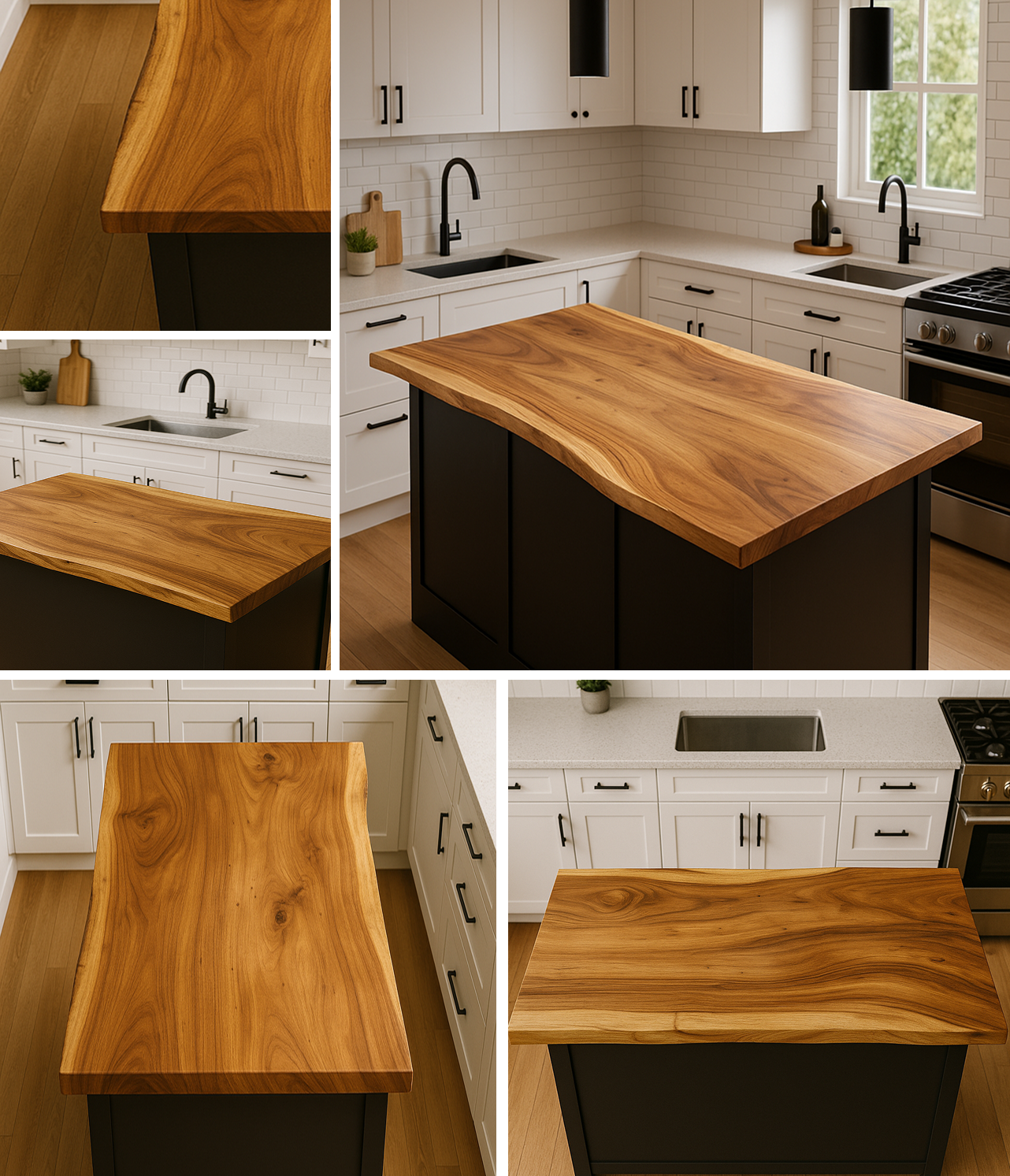 Raintree Butcher Block Countertop With Live Edge​​ Manufacturer