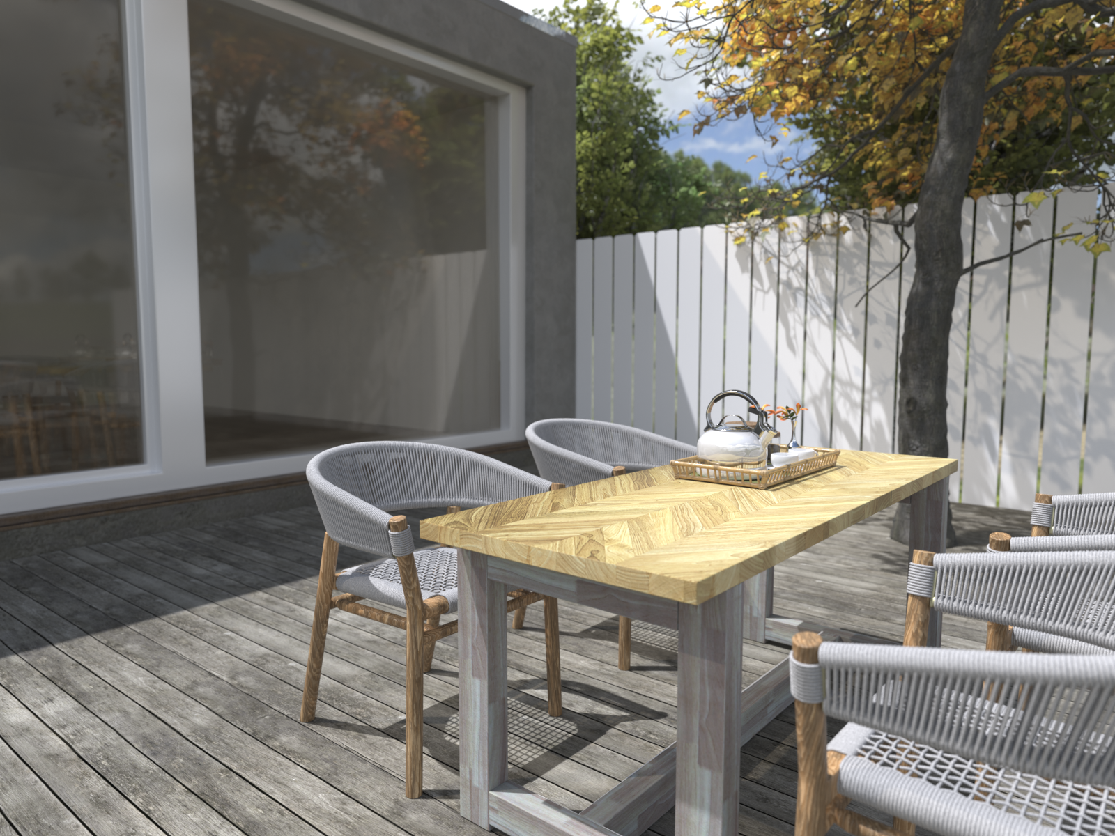 Durable Rubberwood Chevron Countertop For Kitchen Tabletop