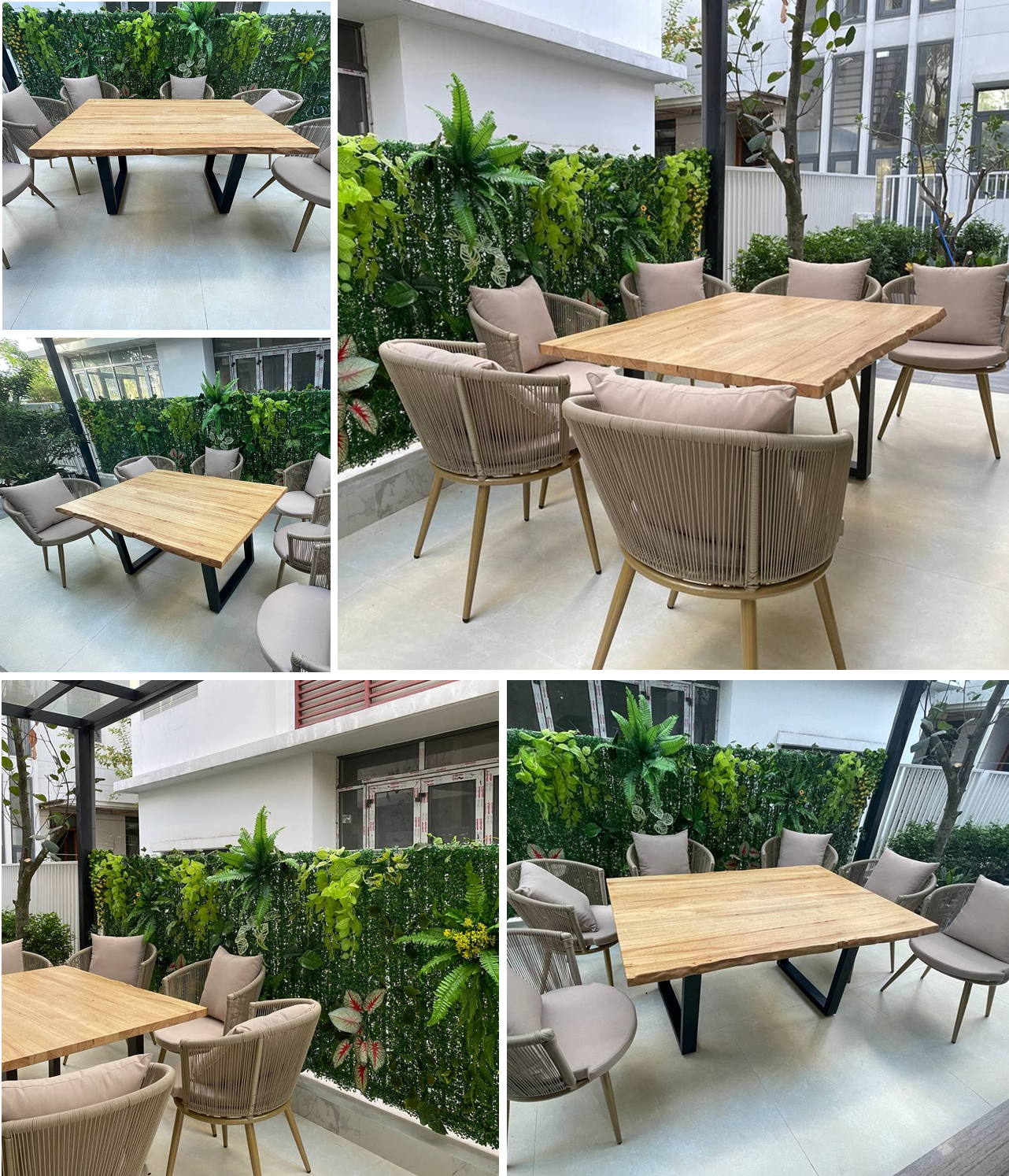 Customized Rubberwood Edge Glued Countertop With Live Edge