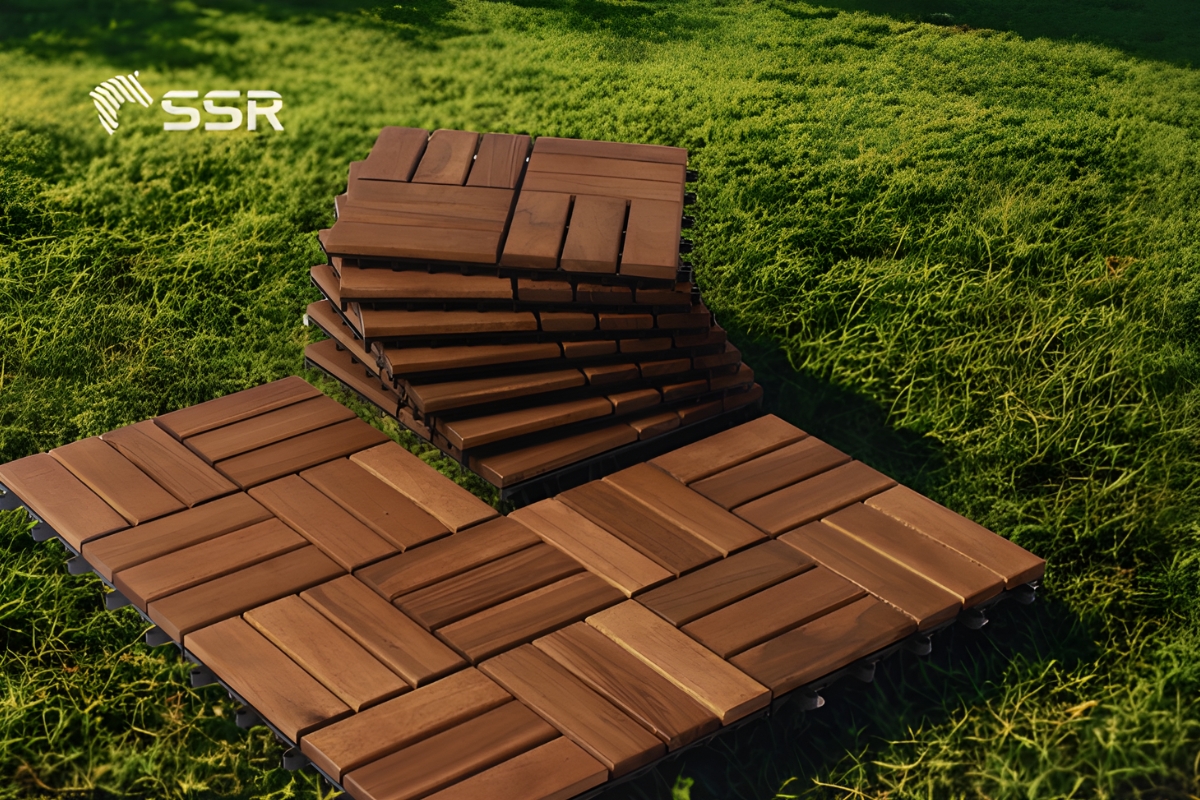 Instant deck on grass