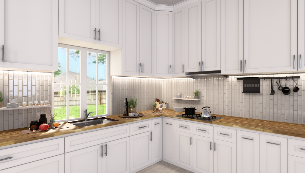 Kitchen & Kitchen Cabinet