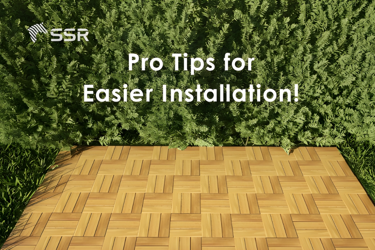 Tips for installing interlocking deck tiles on grass
