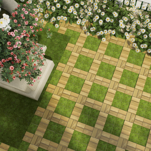 Grass Deck Tiles application