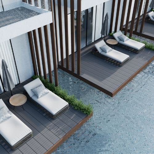 Composite Deck Tiles application