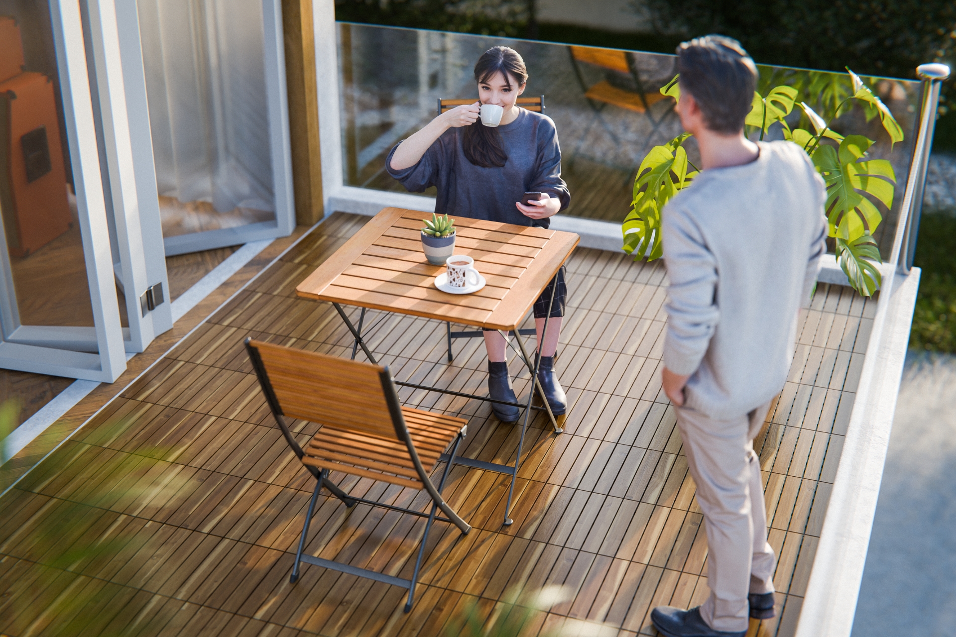 Outdoor patio furniture sets application