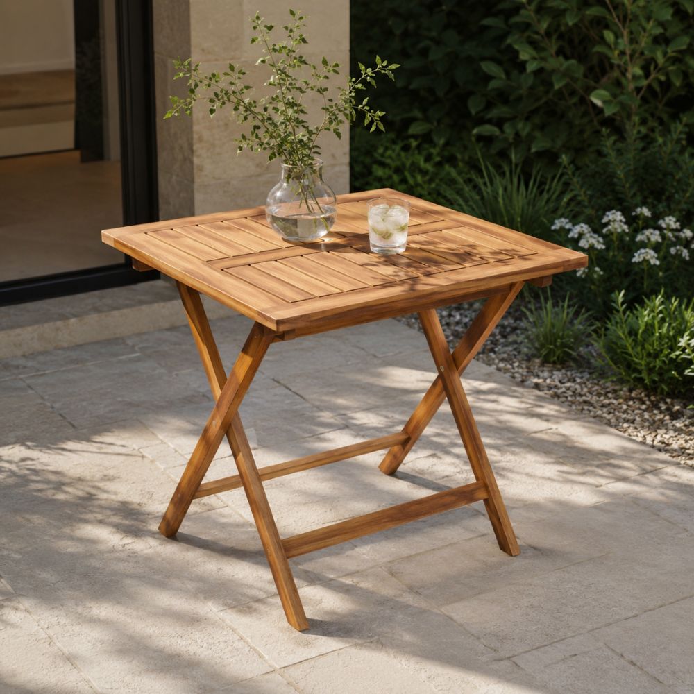 Outdoor folding extendable table