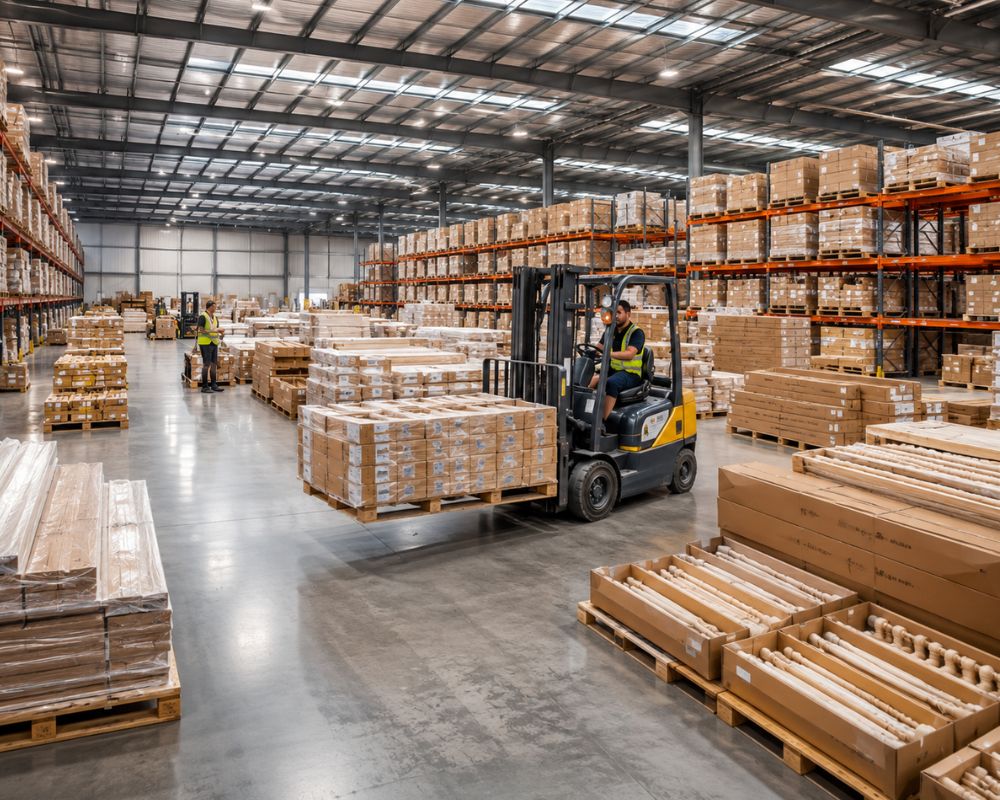 Warehouse distribution and export supply