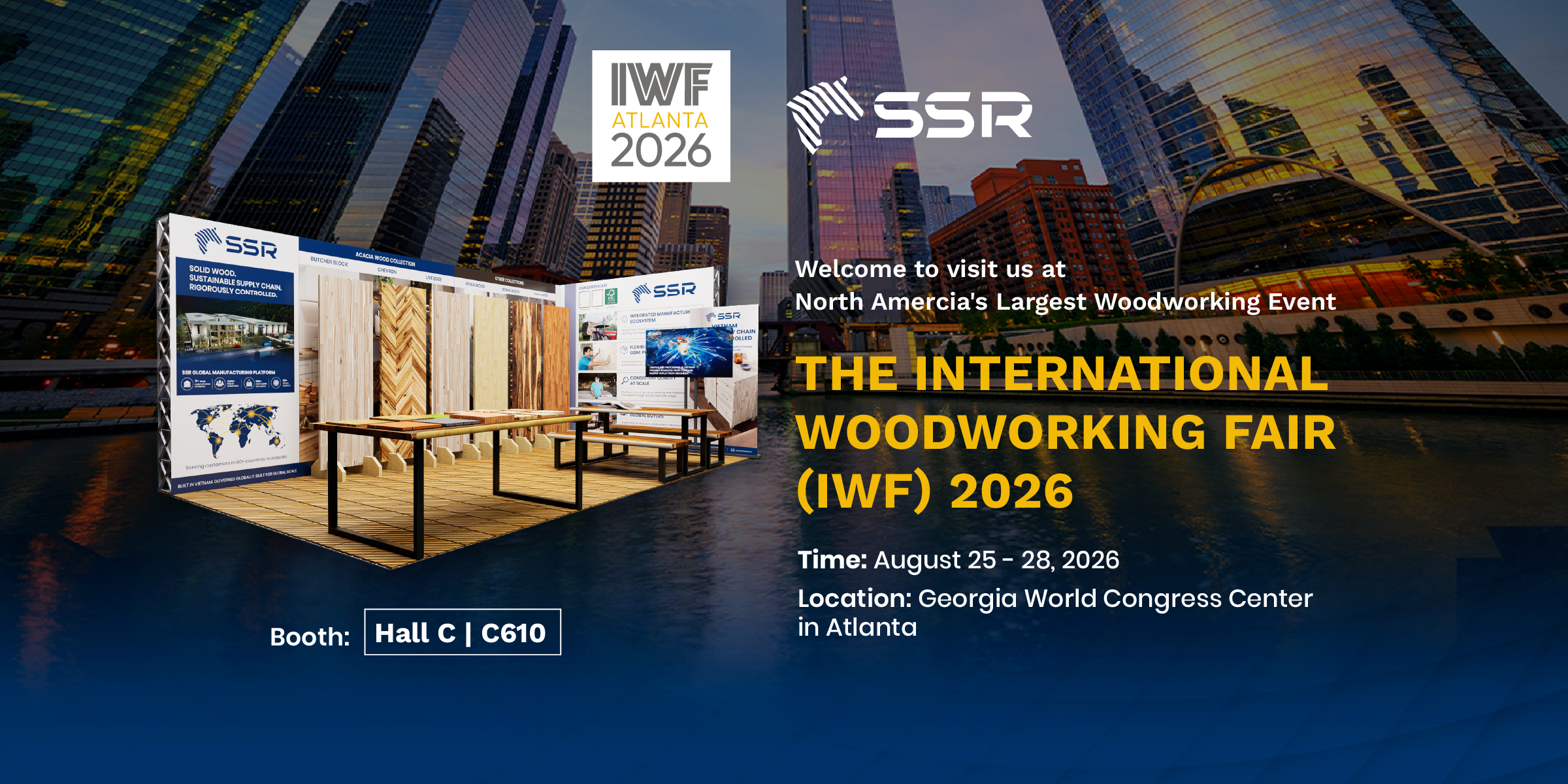 SSR at IWF Atlanta 2026: Connecting Global Wood Manufacturing with North America