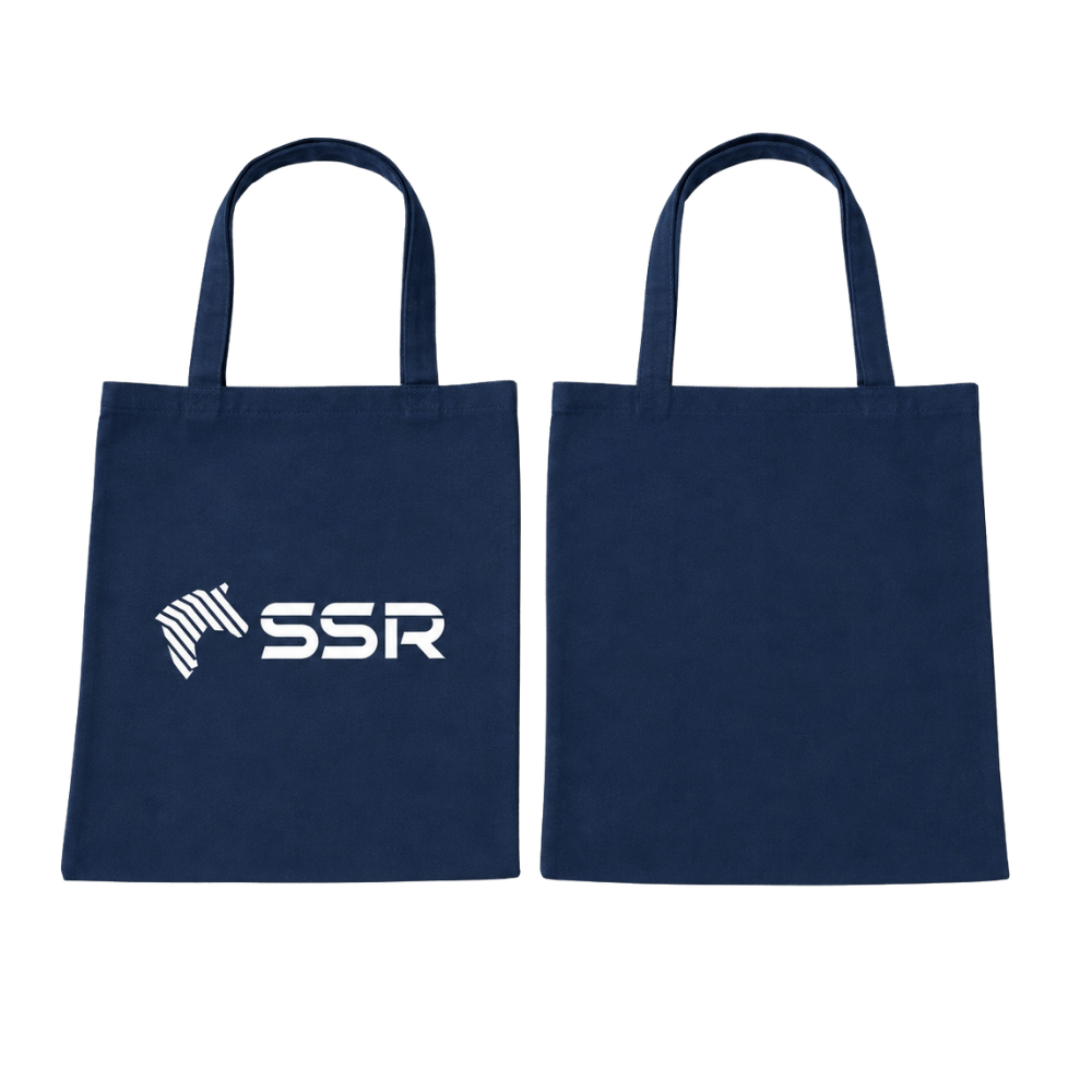 SSR navy tote bag for IWF Atlanta 2026 visitors