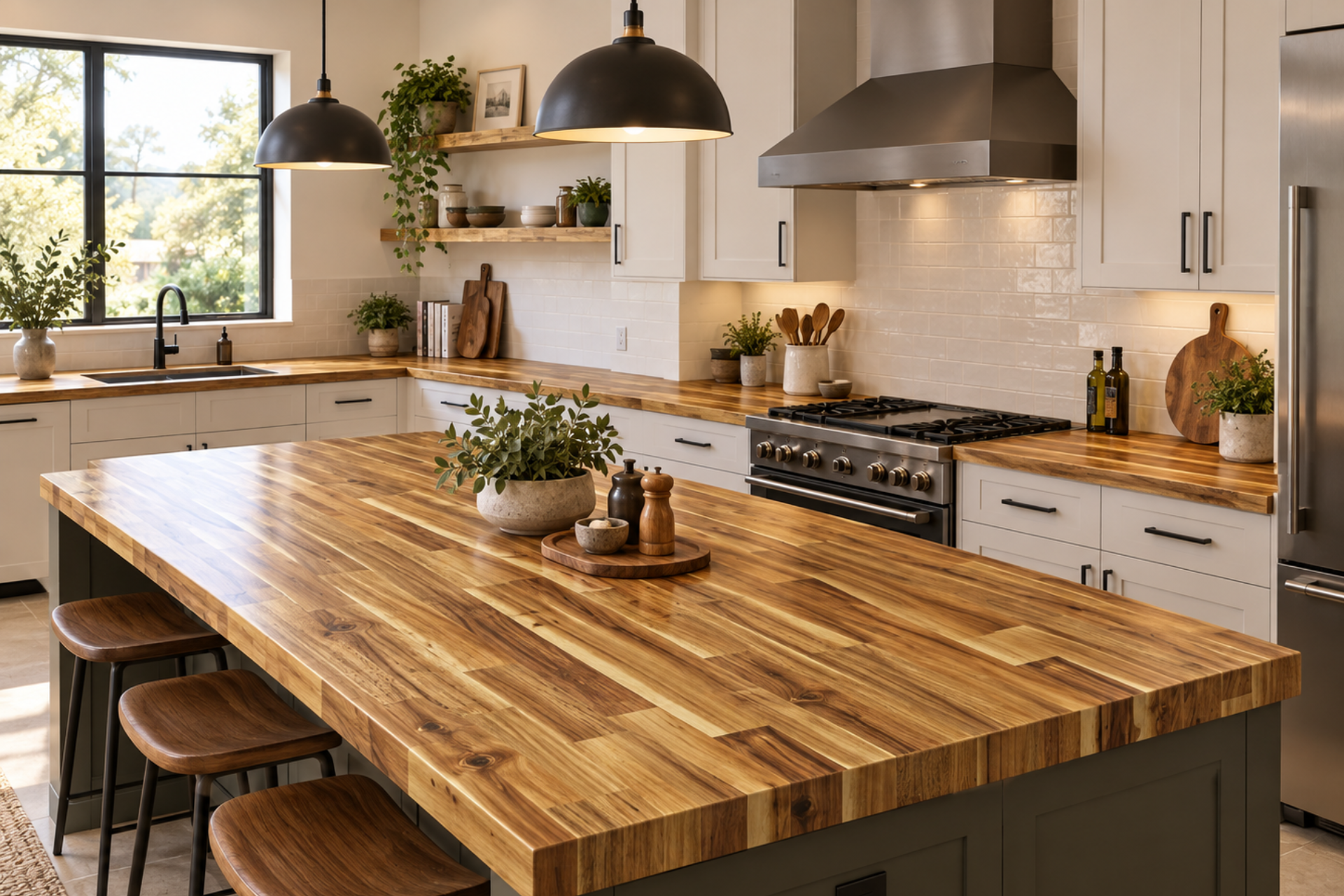Why Acacia Butcher Block Countertops Fit the U.S. Market?