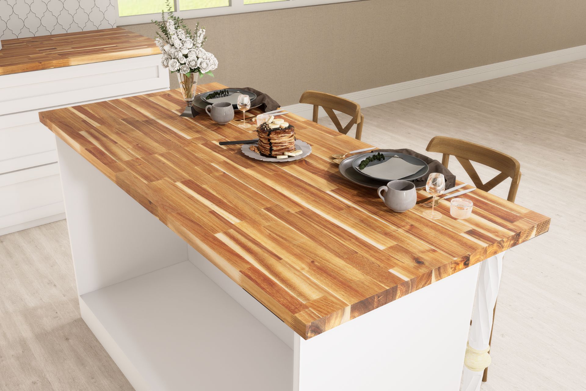 SSR Wood Surface Butcher Block Countertop