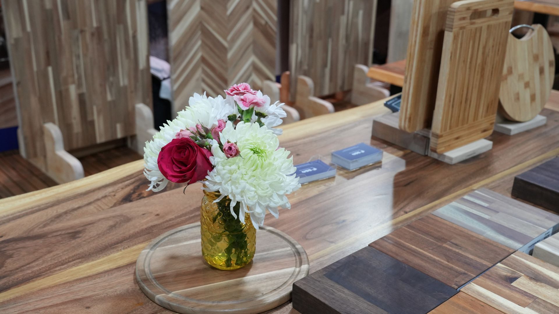 Butcher Block Countertop samples at SSR IWF 2026