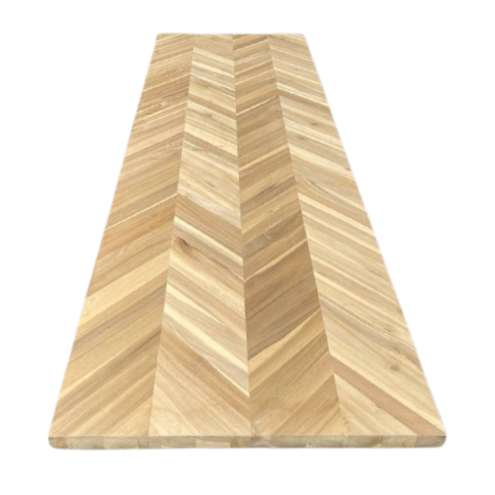 Acacia herringbone wood board Grade B