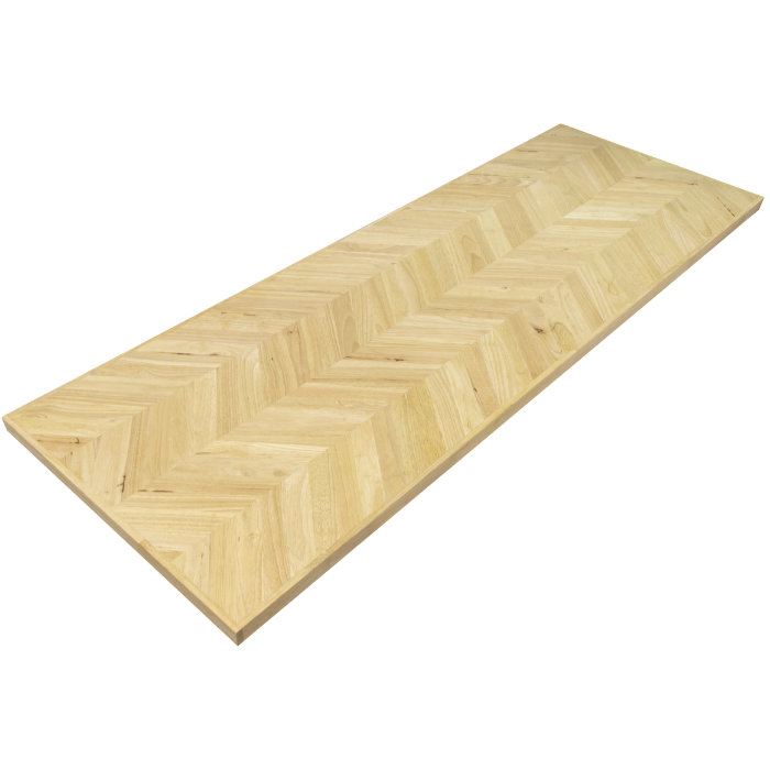 Hevea rubberwood herringbone chevron wood board