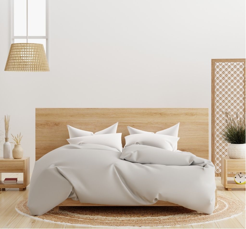 Wood panel applications in bedroom