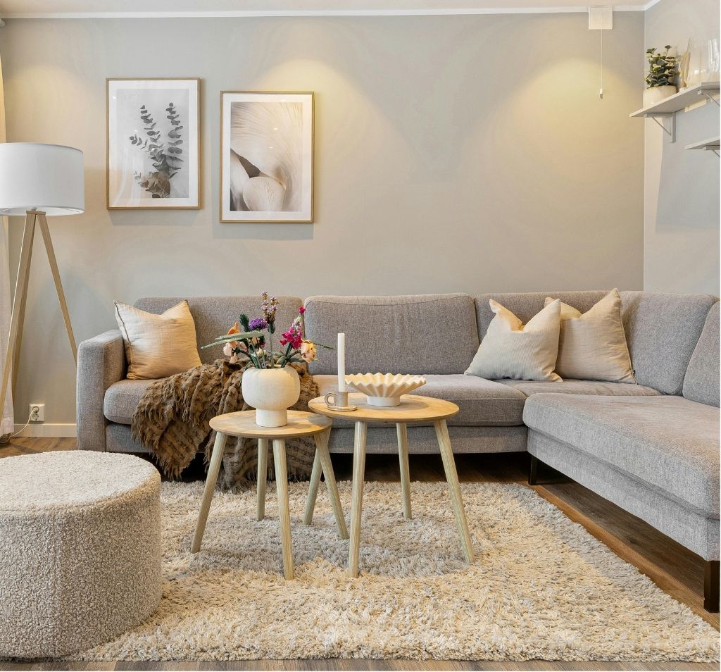 Wood panel applications in living room