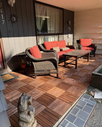 Acacia wood outdoor application
