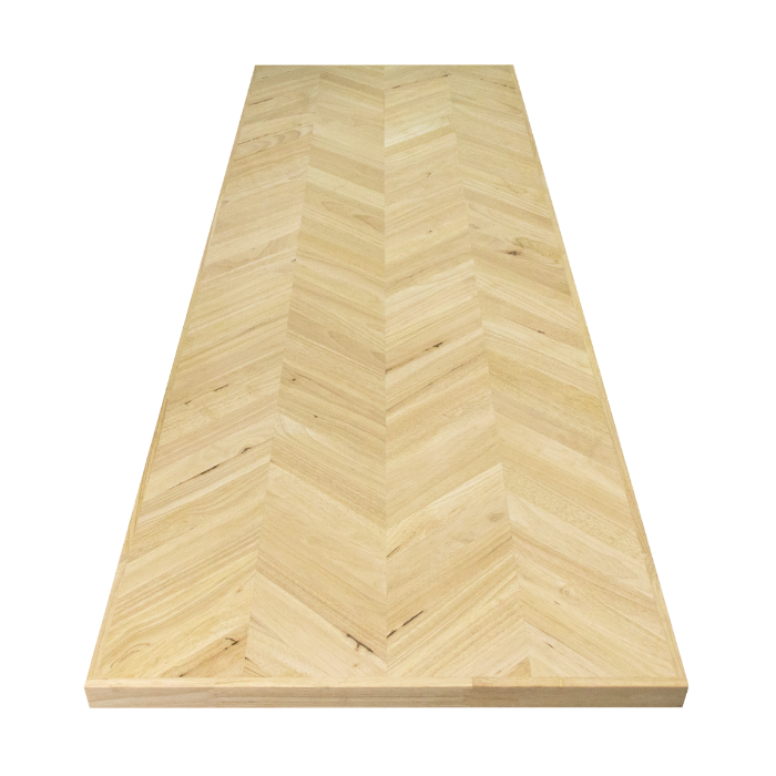 Hevea rubberwood herringbone wood board Grade B