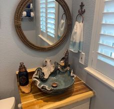 Solid wood vanity top