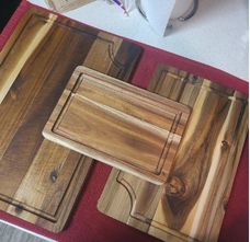 Solid wood cutting board