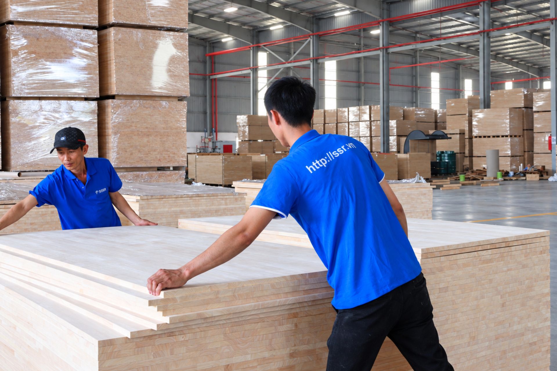 Inside Vietnam Wood Factory - SSR : A Wood Manufacturer in Vietnam for Global Markets SSR wood factory in Vietnam producing solid wood boards for global markets - Vietnam wood supplier